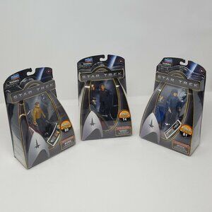 Star Trek Figure Galaxy Collection Lot Of 3 Kirk Original Spock Spock B1 B9 T4